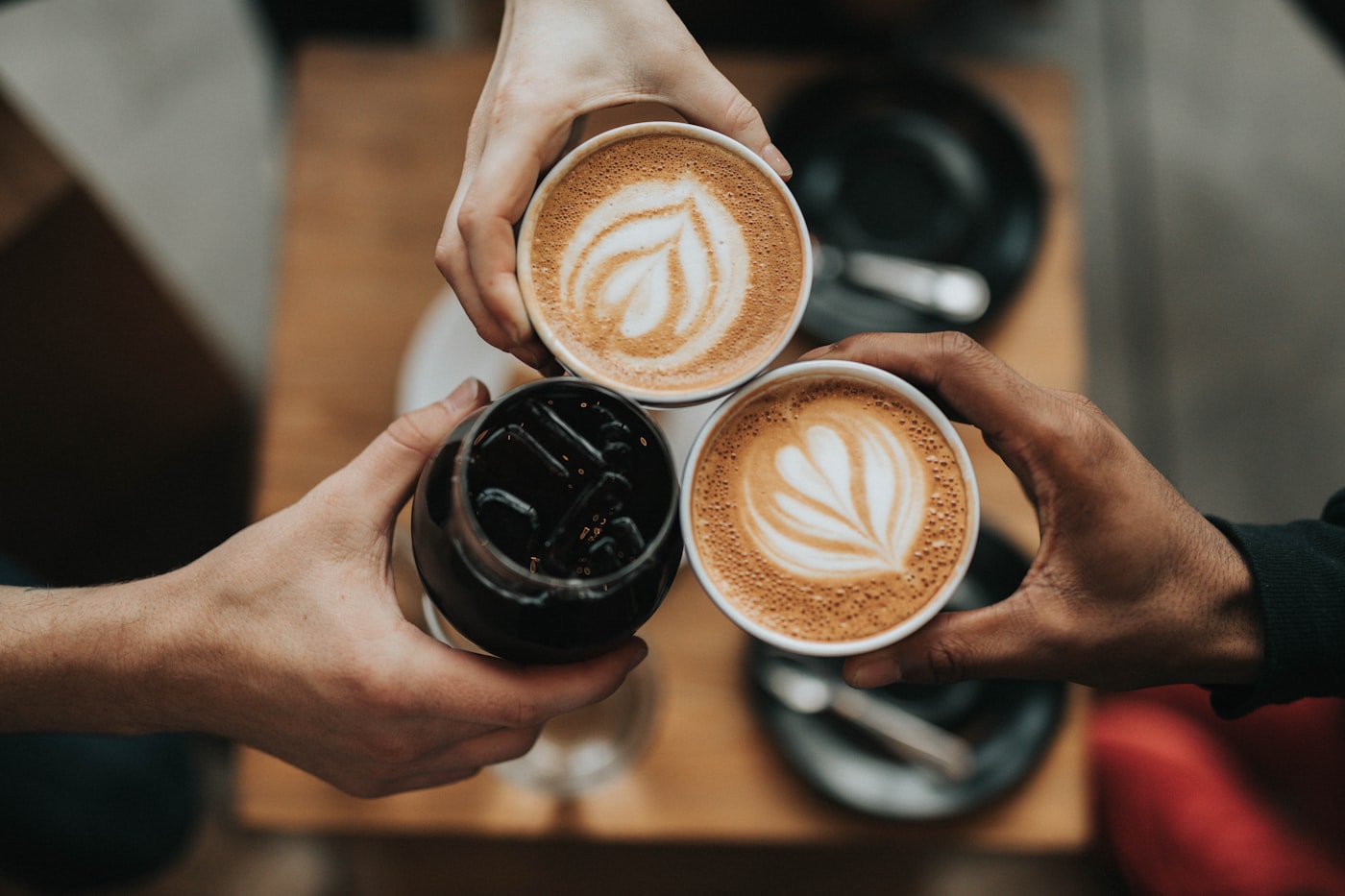 Flat white coffee